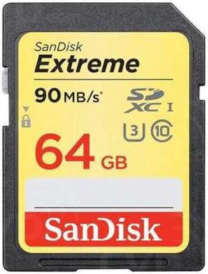 SanDisk 64GB SD extreme U3 4K 60090mb/s 16G SDHC UHS-I - Pack of 2
