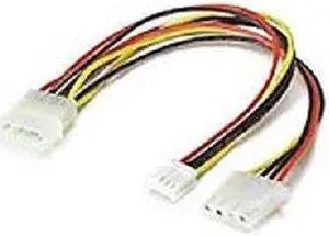 8" 4-pin MOLEX PC POWER SPLITTER Y CABLE for Floppy FDD - Single