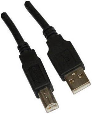 6 ft USB Device Cable A-B 2.0 Black 6' Foot Printer Scanner