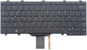 Laptop backlit keyboard for Dell Latitude E5270 US layout Black color no frame