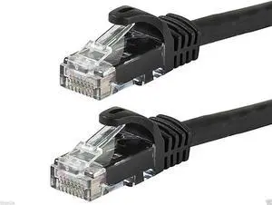 CAT6 Patch Cord Cable 500mhz Ethernet Internet Network LAN RJ45 UTP BLACK