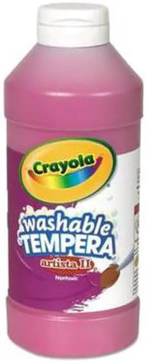 Crayola Artista II Washable Tempera Paint Magenta 16 oz 543115069
