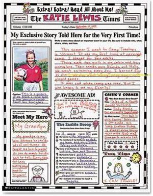 Scholastic Instant Personal Poster Sets Extra Extra Read All About Me 17" x 22"
