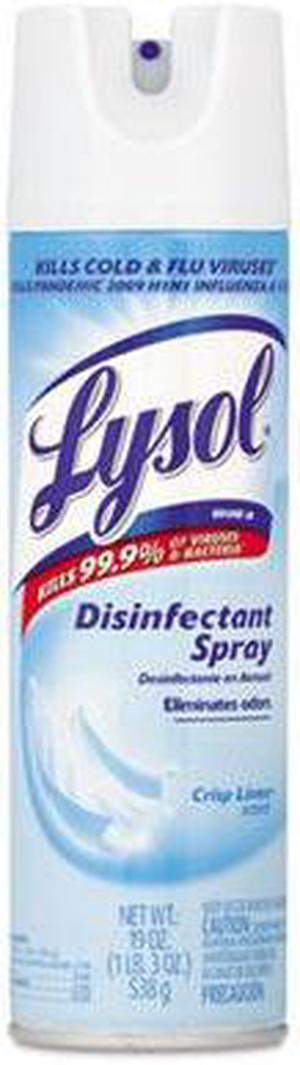 Lysol 79329CT 19 oz Disinfectant Spray, Crisp Linen Scent Aerosol