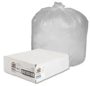 Genuine Joe Can Liners 40-45 Gal 10mic/.39mil 40"x46" 250/CT Translucent 70013