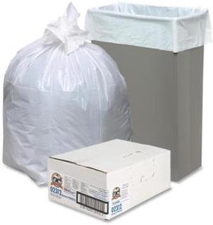Genuine Joe Heavy-Duty Trash Bags .8 Mil 13 Gallon 24"x31" 150/CT White 02312