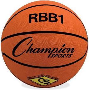 CHAMPION SPORTS RBB1 Official Size Pro Rubber Basketball, Size 7