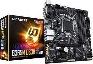 GIGABYTE B365M DS3H LGA 1151 (300 Series) Intel B365 SATA 6Gb/s Micro ATX Intel Motherboard
