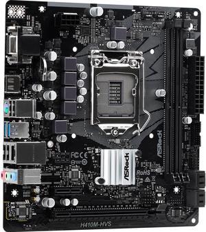 ASRock H410M-HVS LGA 1200 Intel H410 SATA 6Gb/s Micro ATX Intel Motherboard