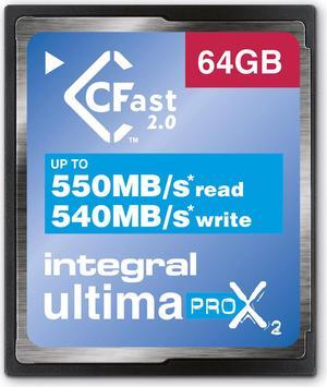 64GB Integral Ultimapro X2 CFast 2.0 3666x Memory Card