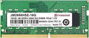 16GB Transcend JetRam DDR4 2666Mhz PC4-21300 CL19 SO-DIMM Laptop Module 260 Pins