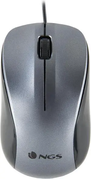 NGS Wired Optical Mouse 1200 DPI - Crew Grey