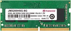 8GB Transcend JetRam DDR4 3200Mhz PC4-25600 CL22 SO-DIMM Laptop Module 260 Pins