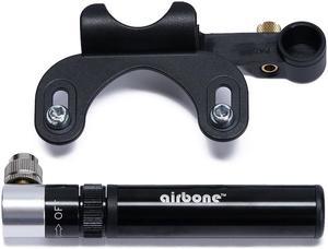 EyezOff Airbone ZT-726 Mini Dual Function Bicycle Pump - Compact Manual Pump + CO2 Inflator (100PSI)