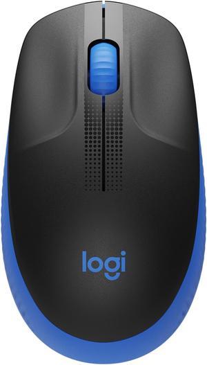 Logitech M190 Full Size Wireless Mouse - Blue