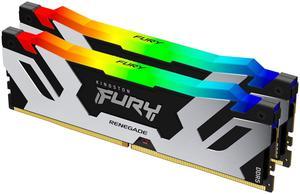 Kingston Fury Renegade RGB 32GB (2 x 16GB) 288-Pin PC RAM DDR5 6400 (PC5 51200) Desktop Memory Model KF564C32RSAK2-32