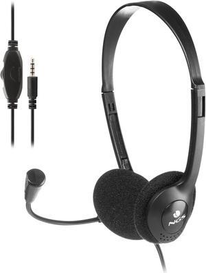 NGS MS103 Headset with Volume Control, Black