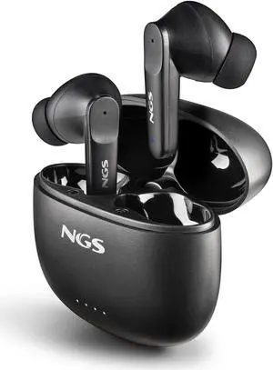 NGS Artica Hush True Wireless BT Earphones, Black