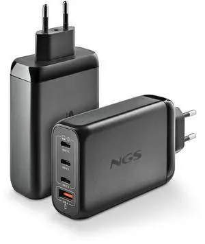 NGS Bud 140W USB-C + USB-A Power Adapter for Phones, Tablets and Laptops, EU Only