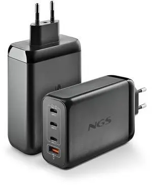 NGS Bud 240W USB-C + USB-A Power Adapter for Phones, Tablets and Laptops, EU Only