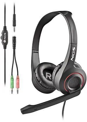 NGS MSX-10 PRO, Wired Stereo Headset with Microphone