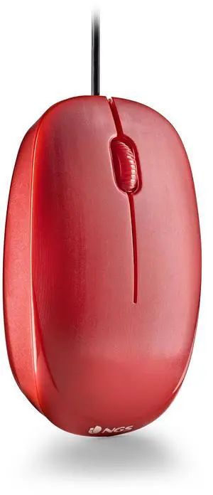 NGS Flamered, USB Wired Optical Mouse, Red