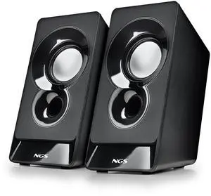 NGS SB 210 12W USB-Powered Multimedia Speakers with Volume Control, Black