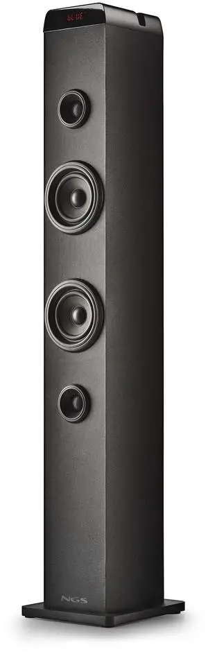 NGS Sky Charm PRO 50W Wireless Multi Pairing BT Tower Speaker, Black