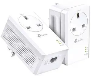 TP-Link TL-PA7017P Kit, AV1000 Gigabit Passthrough Powerline Starter Kit, UK
