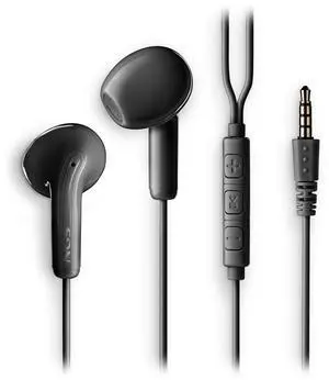 NGS Cross Flip, In-Ear Wired Headphones with 3.5mm Jack, Microphone and Control Buttons, Black NGS Cross Flip, In-Ear Wired Headphones with 3.5mm Jack, Microphone and Control Buttons, Black
