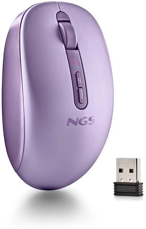 NGS FOG DUAL Wireless BT Dual-Mode Mouse, Purple NGS FOG DUAL Wireless BT Dual-Mode Mouse, Purple