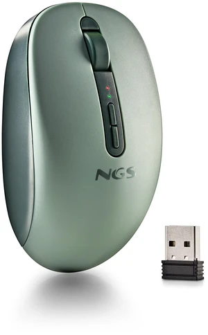 NGS FOG DUAL Wireless BT Dual-Mode Mouse, Green NGS FOG DUAL Wireless BT Dual-Mode Mouse, Green
