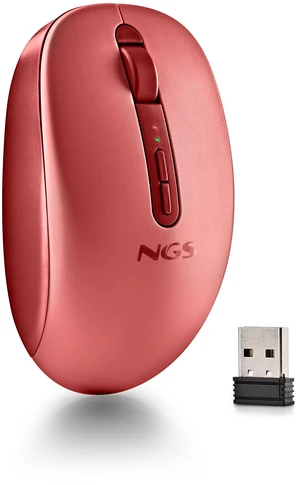 NGS FOG DUAL Wireless BT Dual-Mode Mouse, Red NGS FOG DUAL Wireless BT Dual-Mode Mouse, Red