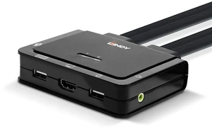 Lindy 2 Port HDMI 2.0 18G, USB 2.0 Cable KVM Switch Lindy 2 Port HDMI 2.0 18G, USB 2.0 Cable KVM Switch