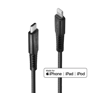 Lindy 3m Reinforced USB Type C to Lightning Cable Lindy 3m Reinforced USB Type C to Lightning Cable