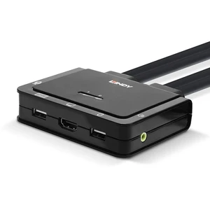 Lindy 2 Port HDMI 18G, USB Type C, USB 2.0 and Audio Cable KVM Switch Lindy 2 Port HDMI 18G, USB Type C, USB 2.0 and Audio Cable KVM Switch