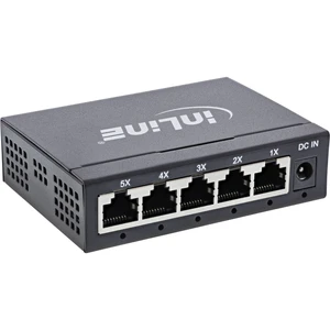 InLine Gigabit network switch 5-port, 1Gb/s, desktop, metal housing, fanless InLine Gigabit network switch 5-port, 1Gb/s, desktop, metal housing, fanless