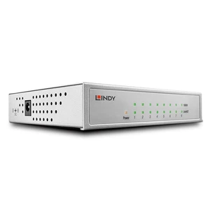 Lindy Network Switch - Gigabit, Desktop, 8 Port, 10/100/1000 Lindy Network Switch - Gigabit, Desktop, 8 Port, 10/100/1000