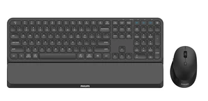 Philips 6000 series SPT6607B keyboard Mouse included RF Wireless + Bluetooth Black Philips 6000 series SPT6607B keyboard Mouse included RF Wireless + Bluetooth Black