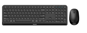 Philips 4000 series SPT6407B/31 keyboard Mouse included RF Wireless + Bluetooth QWERTY English Black Philips 4000 series SPT6407B/31 keyboard Mouse included RF Wireless + Bluetooth QWERTY English Black