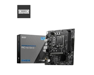 MSI PRO H610M-E DDR5 Motherboard CPU SOCKET LGA1700 Intel HDMI VGA 1Gbps LAN MSI PRO H610M-E DDR5 Motherboard CPU SOCKET LGA1700 Intel HDMI VGA 1Gbps LAN