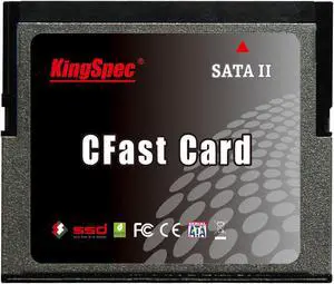 128GB KingSpec CFast Memory Card 600X Speed Rating (up to 280MB/sec) KCF-SA.7-128MJ