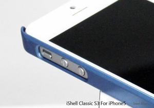 Shield classic iShell Blue Steel Snap-On Case + High Quality Screen Protector for iPhone 5 Model CS-APP-iP5-STBL