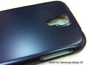 iShell Classic Blue Snap-On Case + High Quality Screen Protector for Samsung Galaxy S4 Navy Model CS-SAM-S4-BLU