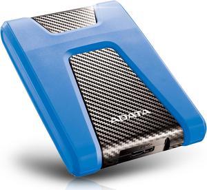 ADATA Durable Series HD650: 2TB Blue External USB 3.1 Portable Hard Drive Gaming Console Compatible