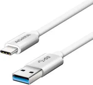 AData USB-C (Reversible) to USB-A 3.1 Cable - Silver - 100 cm