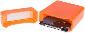 NEON Hard Protective Storage Case for 2.5" Hard drives and SSDs. Fits 2 Hard drives Orange Model HDD-CASE-25-OR