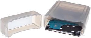 NEON Hard Protective Storage Case for 2.5" Hard drives and SSDs. Fits 2 Hard drives Grey Model HDD-CASE-25-GR