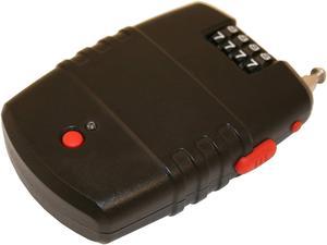 EyezOff Retractable Cable Lock, 4-Dial Lock, Motion Sensor Alarm (dia 2.0mm x 60cm) incl. batteries