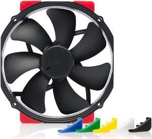 Noctua Chromax Black Swap 140x150x25mm 1500RPM Computer Case Fan w/Anti-Vibration Pads